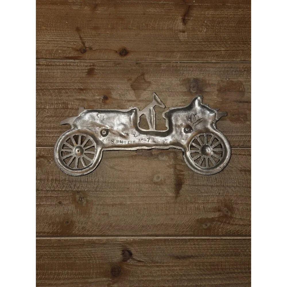 Vintage 1970s Midwest Products Co. Cast Aluminum Antique Car Wall Plaques